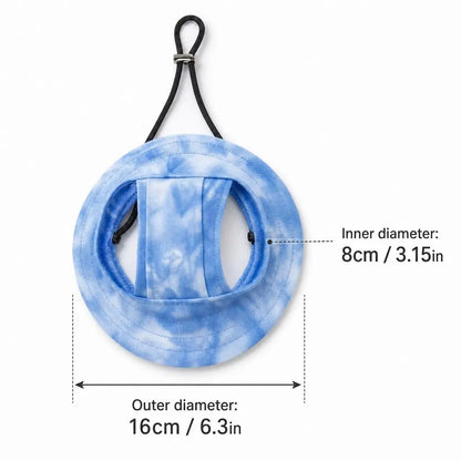 Cute Adjustable Dog Bucket Hat for Small Dogs & Puppies