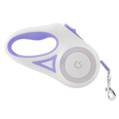 Pawzseek LED Retractable Dog Leash for Enhanced Nighttime Walks